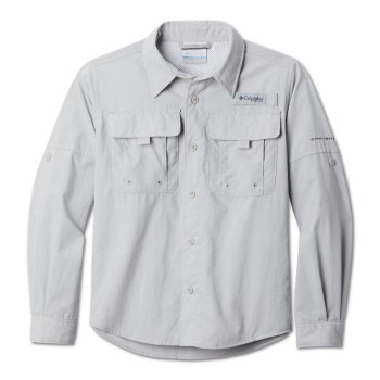 Columbia PFG Bahama Long Sleeve, Camisa Grises Para Niño | 826531-IKY